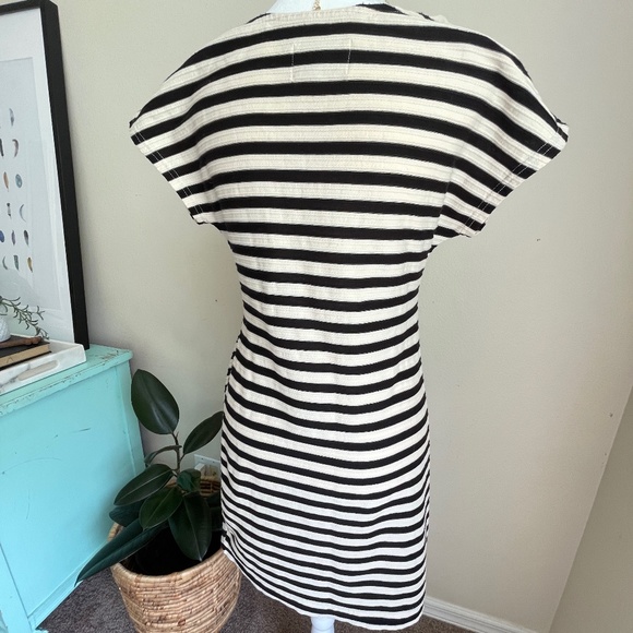 Anthropologie | Saturday Sunday Isabel Striped Shirt Dress black sour cream XS - Picture 6 of 16